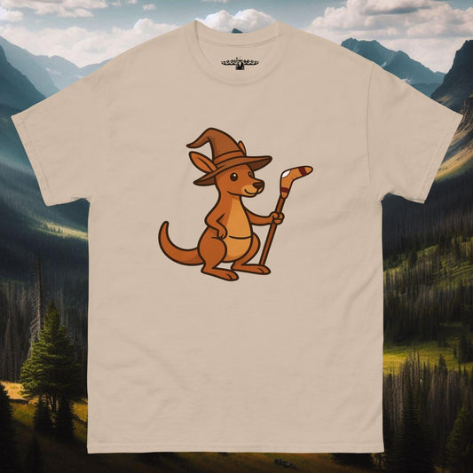 Kangaroo Wizard Shirt: Where Montana Magic &amp; Wizardry Collide - Mountain Wizard