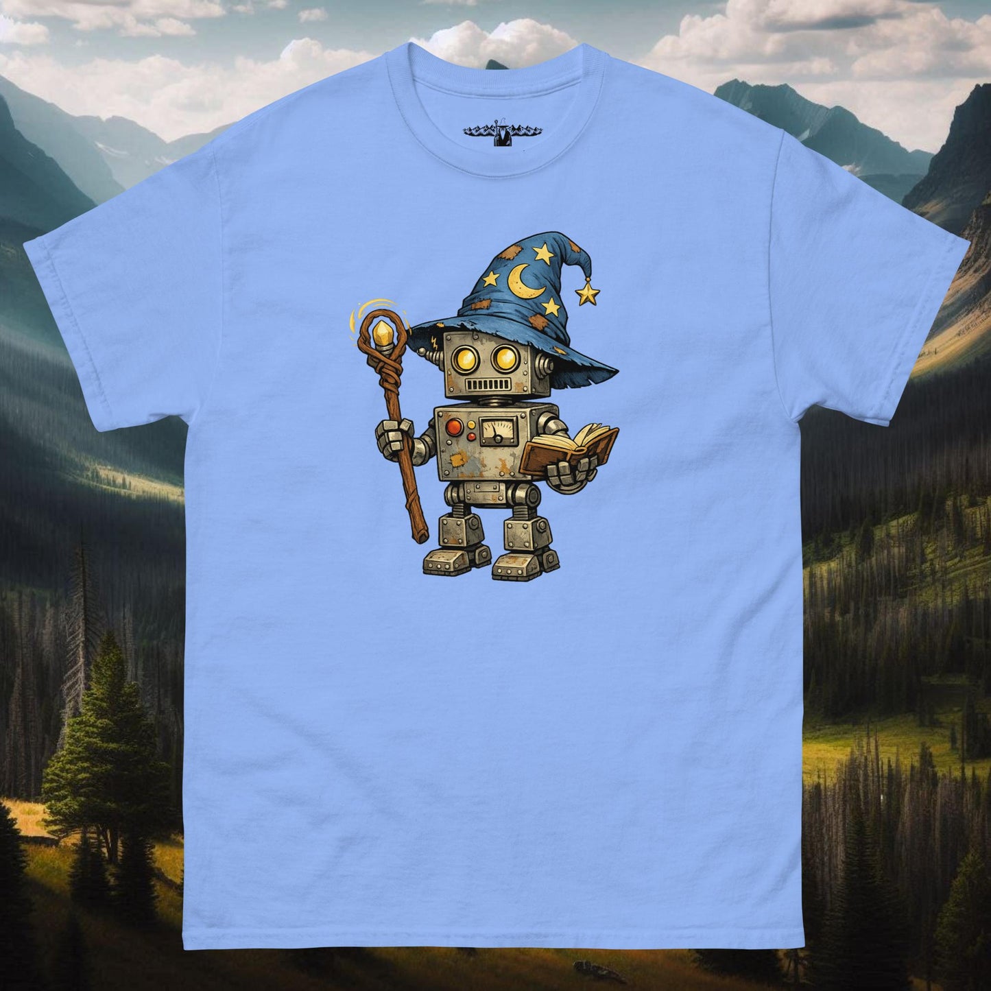 Robot Wizard Unisex Classic Tee - Mountain Wizard